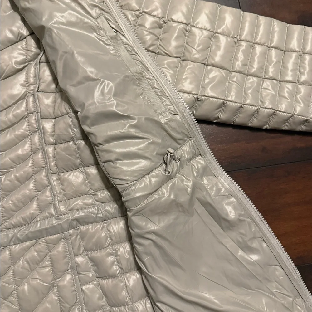 Women's The North Face TNF Thermoball Eco Silver Gray Parka Puffer Jacket Sz M - Picture 5 of 8